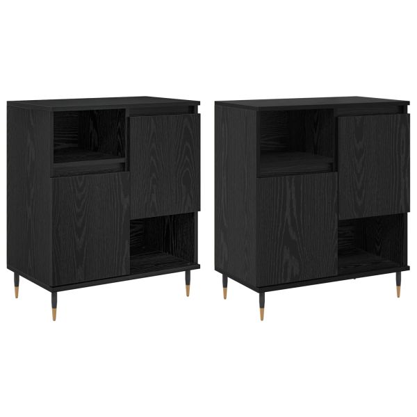 Скейдбордове 2 pcs Черен дъб
