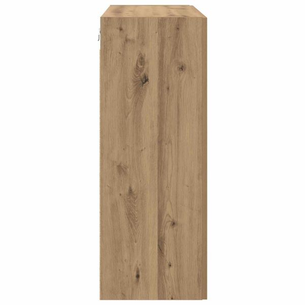 Стенно шкафче 2 pcs Дъб 69,5 x 34 x 90 см Инженерно дърво