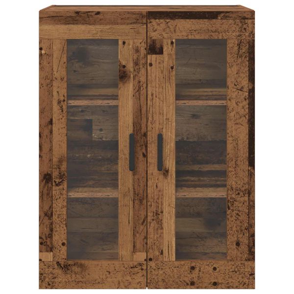 Стенни шкафове 2 pcs Старо дърво 69,5 x 34 x 90 см