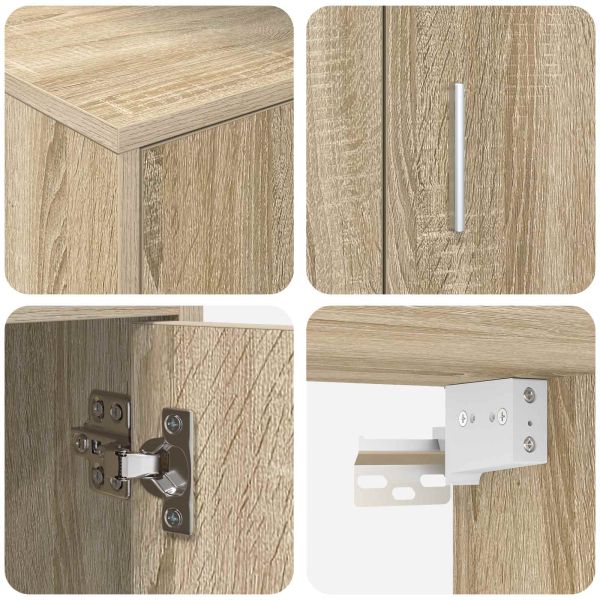 Комплект ТВ шкаф 4 pcs Сонома дъб Инженерно дърво