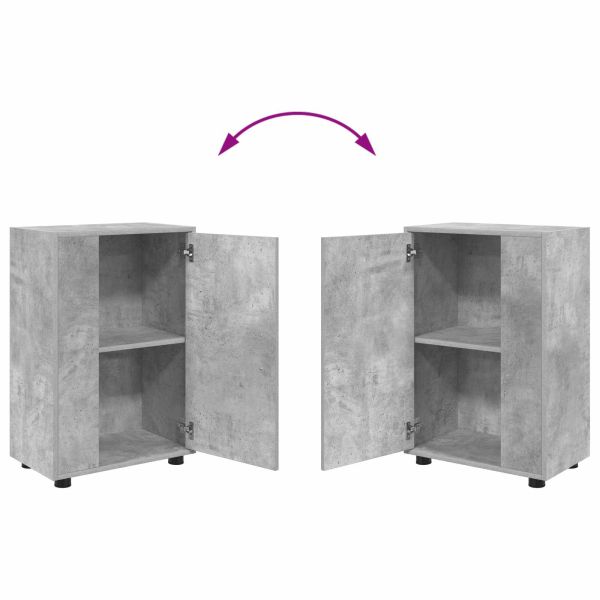 Комплект ТВ шкаф 4 pcs Циментено сиво Инженерно дърво