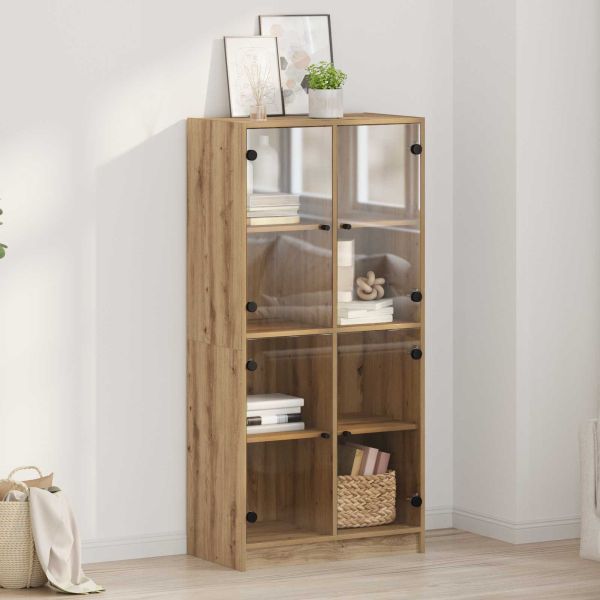Висок шкаф Дъб 68 x 37 x 142 см Инженерно дърво