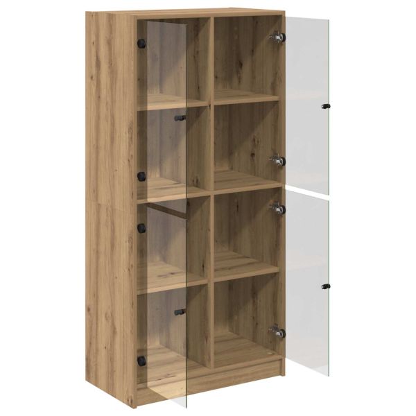 Висок шкаф Дъб 68 x 37 x 142 см Инженерно дърво