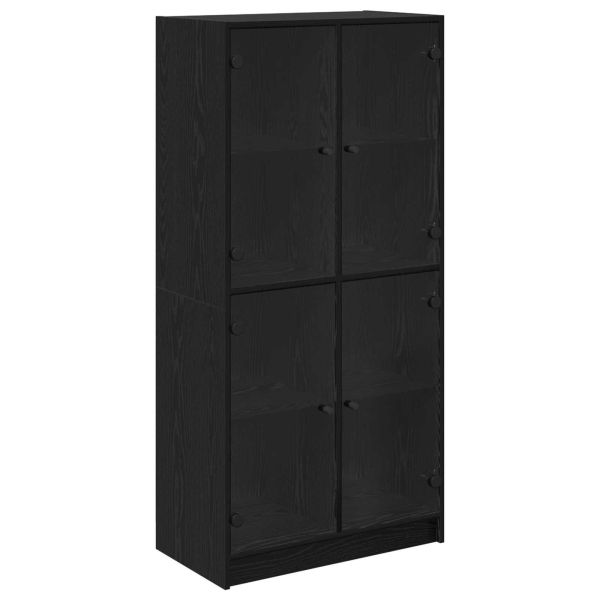 Висок шкаф Черния дъб 68 x 37 x 142 см Инженерно дърво