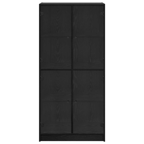 Висок шкаф Черния дъб 68 x 37 x 142 см Инженерно дърво