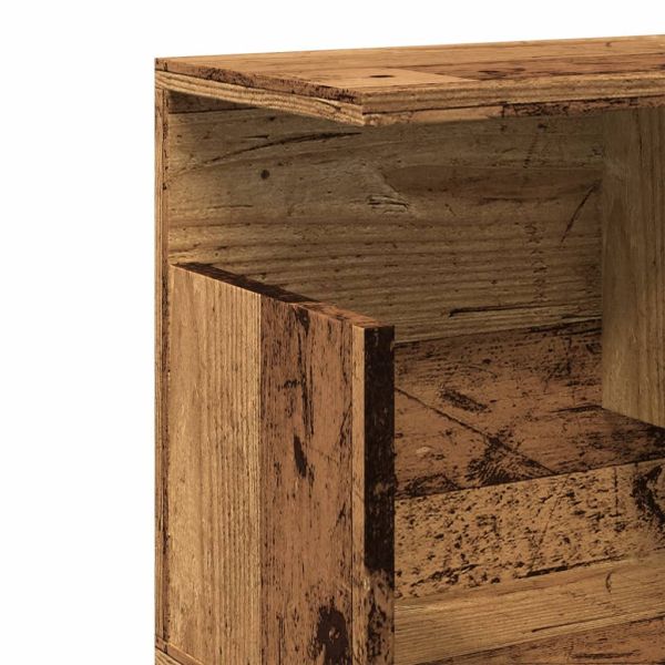 Стенен шкаф, 80x20x30 см, старо дърво, инженерно дърво