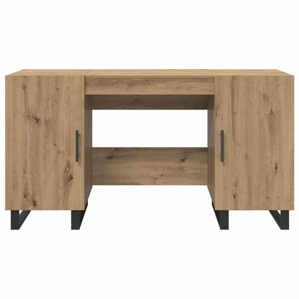 Бюро с рафт дъб артизан 140 x 50 x 75 см Инженерно дърво