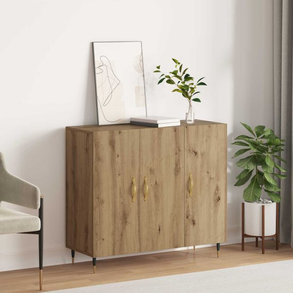 Служебен шкаф Дъб 90 x 34 x 80 см Инженерно дърво