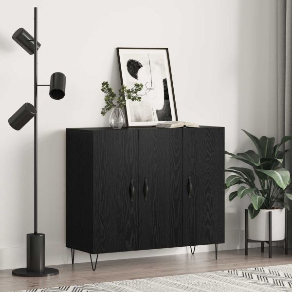 Служебен шкаф Черния дъб 90 x 32,5 x 80 см Инженерно дърво