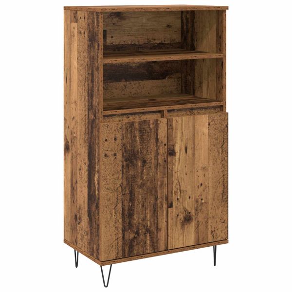 Висок шкаф Кафяво 60 x 36 x 110 см Инженерно дърво