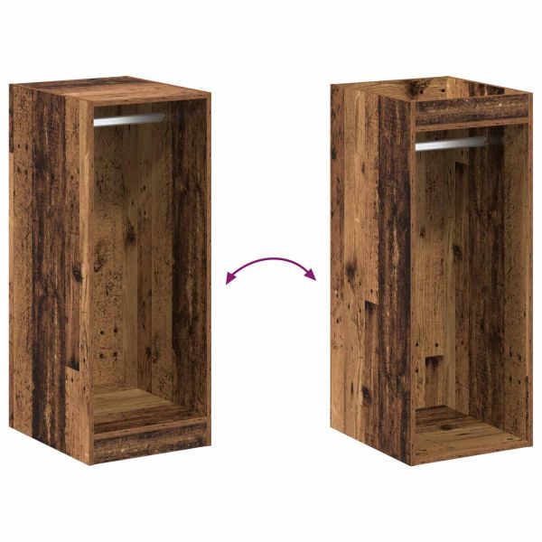 Гардероб с рафт със съхранение Старо дърво 41 x 48 x 102 см