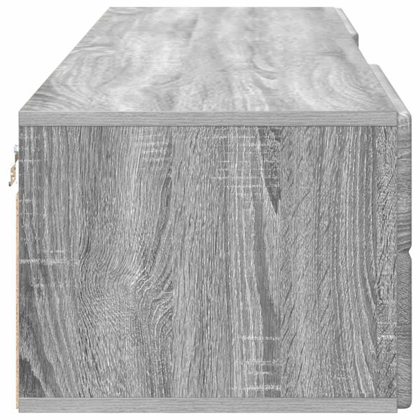Дървен шкаф Сив Сонома 150 x 39 x 30 см Инженерно дърво
