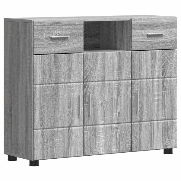 Дървен шкаф Сив Сонома 88,5 x 30,5 x 73 см Инженерно дърво