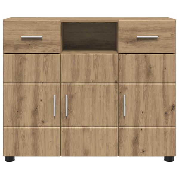 Дървен шкаф с чекмедже Дъб 88,5 x 30,5 x 73 см Инженерно дърво