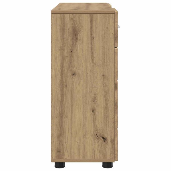 Дървен шкаф с чекмедже Дъб 88,5 x 30,5 x 73 см Инженерно дърво