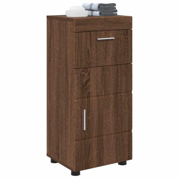 Комплект шкафове за баня TULUM Кафяв дъб 37 x 31,5 x 82 см