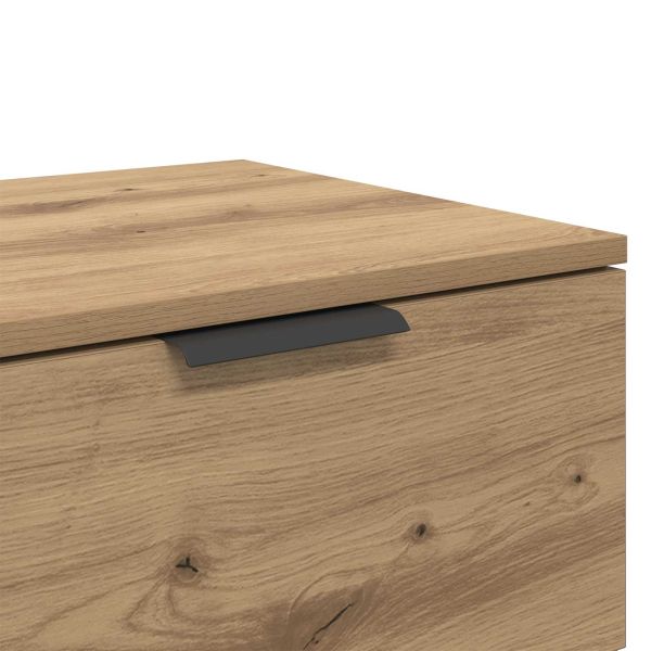Нощен шкаф с чекмедже 2 pcs Дъб 45 x 39 x 50 см Инженерно дърво