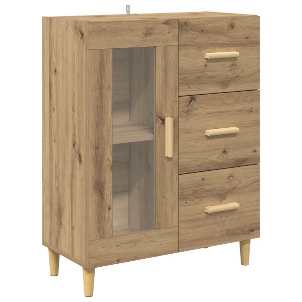 Служебен шкаф с чекмедже Дъб 69,5 x 34 x 90 см Инженерно дърво
