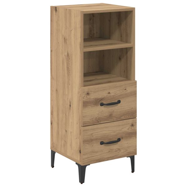 Служебен шкаф дъб артизан 34 x 34.5 x 90 см Инженерно дърво