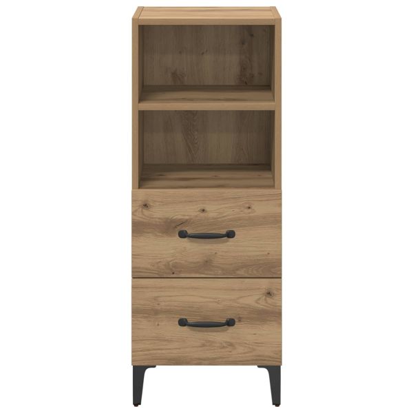 Служебен шкаф дъб артизан 34 x 34.5 x 90 см Инженерно дърво