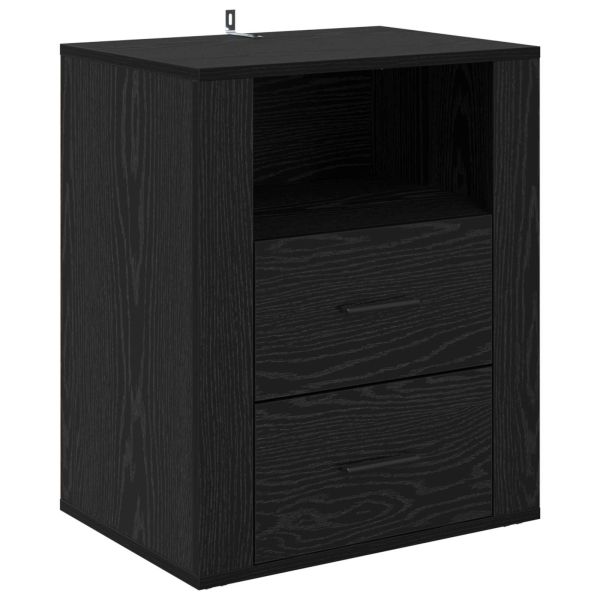 Нощен шкаф Черния дъб 35 x 50 x 60 см Инженерно дърво