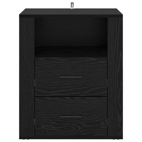 Нощен шкаф Черния дъб 35 x 50 x 60 см Инженерно дърво