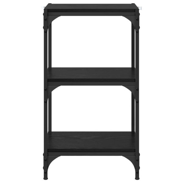 Шкаф за книги Черен дъб 40 x 33 x 70,5 см