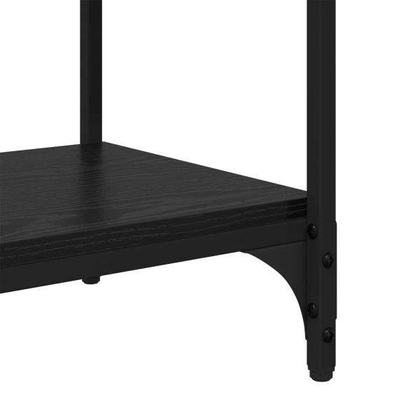 Шкаф за книги Черен дъб 60 x 33 x 70,5 см