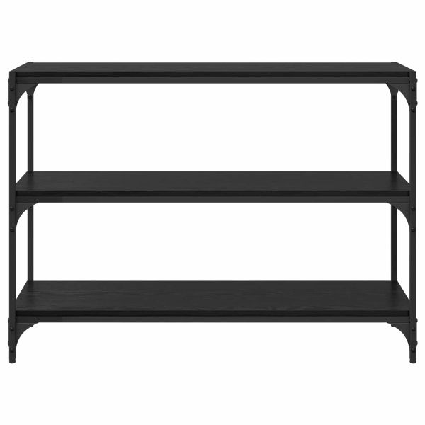 Шкаф за книги Черен дъб 100 x 33 x 70,5 см
