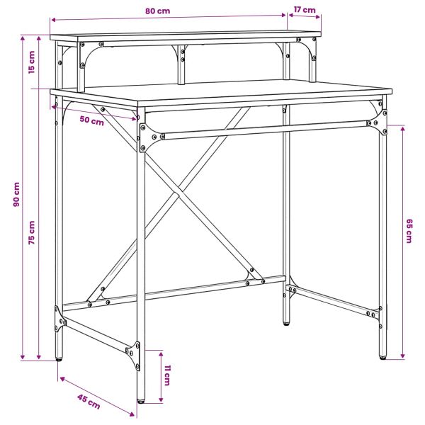 Бюро Старо дърво 80 x 50 x 90 cm Инженерно дърво
