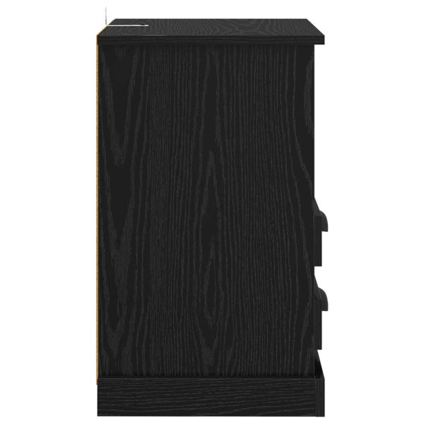 Нощен шкаф 2 pcs Черния дъб 36 x 43 x 60 см Инженерно дърво