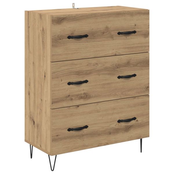 Служебен шкаф с чекмедже Дъб 69,5 x 34 x 90 см