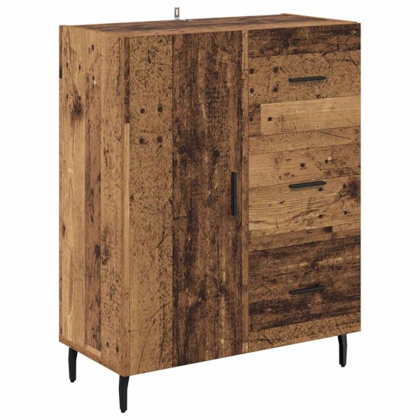Служебен шкаф с чекмедже Старо дърво 69,5 x 34 x 90 см