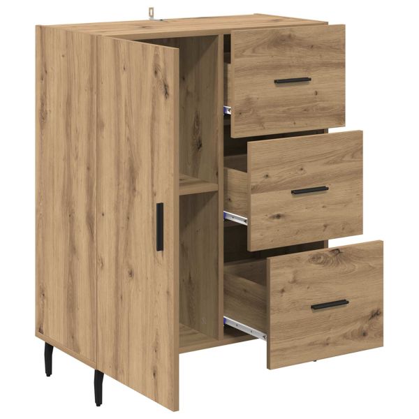 Служебен шкаф с чекмедже Дъб 69,5 x 34 x 90 см