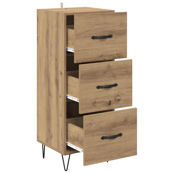 Служебен шкаф дъб артизан 34 x 34.5 x 90 см Инженерно дърво