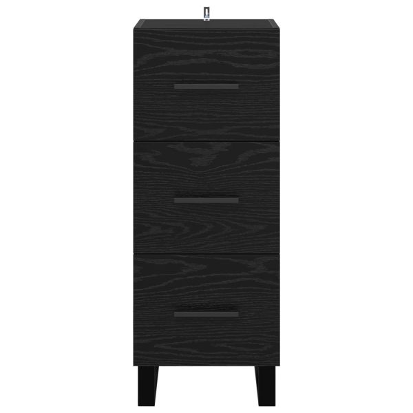 Служебен шкаф с чекмедже Черния дъб 34,5 x 34 x 90 см