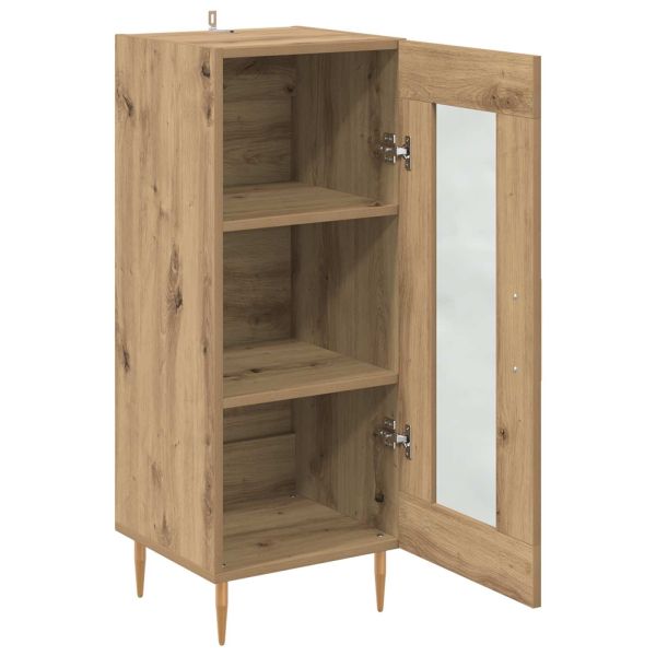 Служебен шкаф дъб артизан 34 x 34.5 x 90 см Инженерно дърво