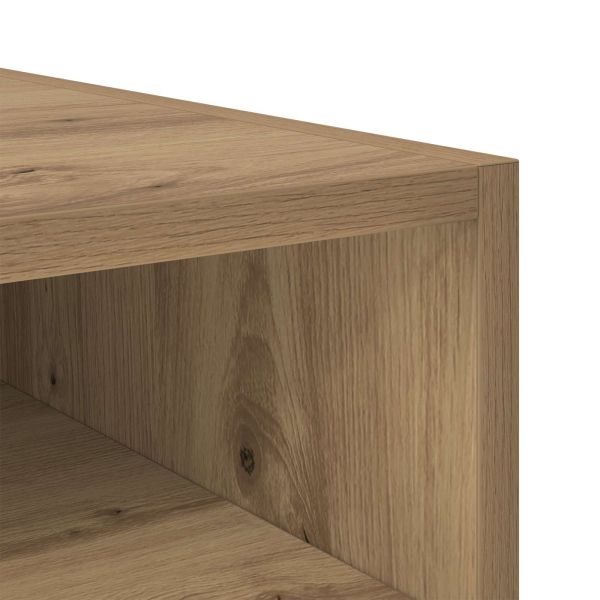Нощно шкафче 2 pcs Дъб 40 x 40 x 50 cm Инженерно дърво