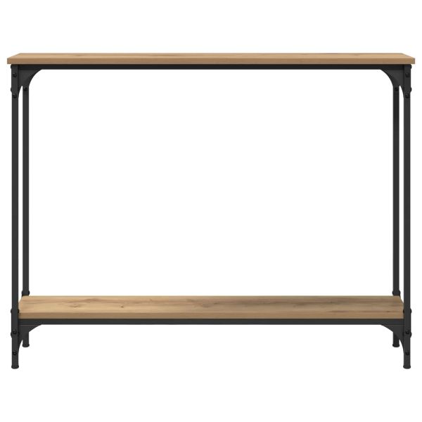 Конзолна маса с рафт Дъб 100 x 22,5 x 75 см Инженерно дърво