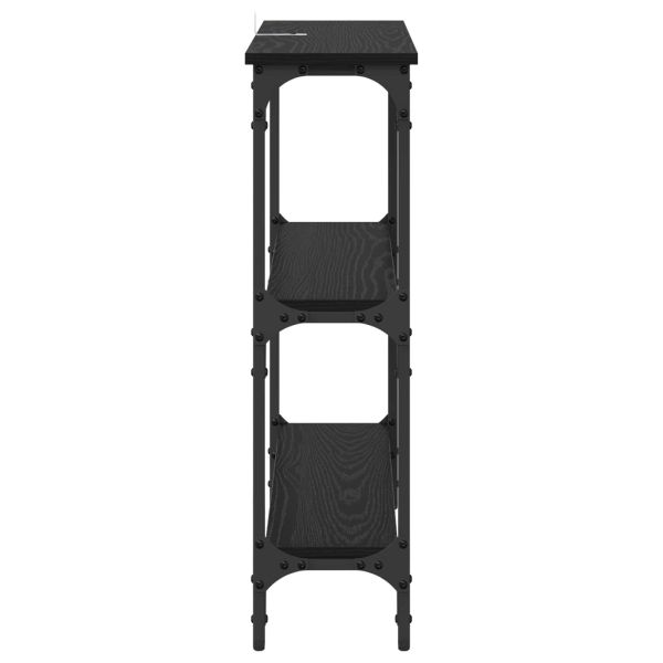 Конзолна маса Черния дъб 75 x 22,5 x 75 см Инженерно дърво