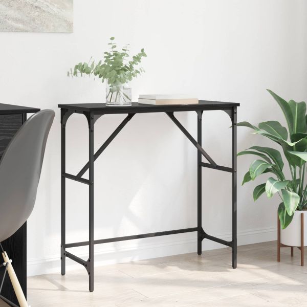 Конзолна маса Черния дъб 75 x 32 x 75 см Инженерно дърво