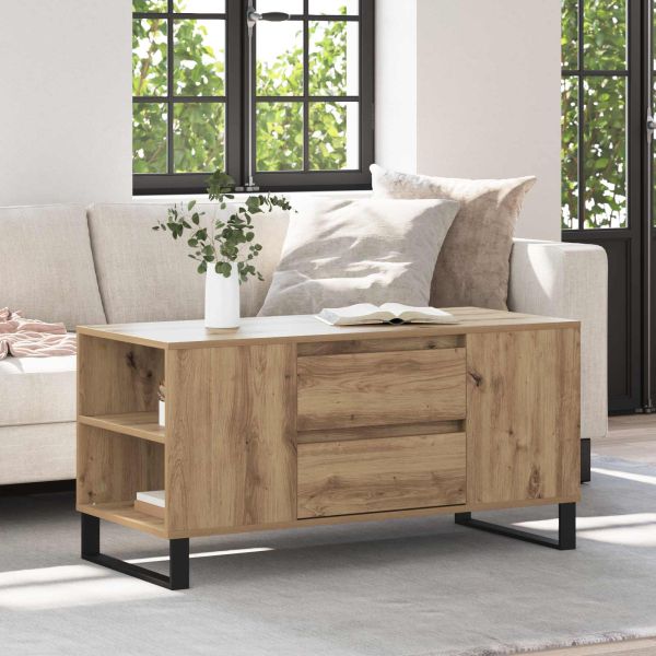 Масичка за кафе Дъб 102 x 44,5 x 50 см Инженерно дърво