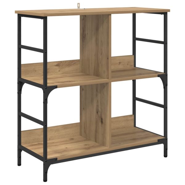Рафт за книги дъб артизан 78.5 x 33 x 82 см Инженерно дърво
