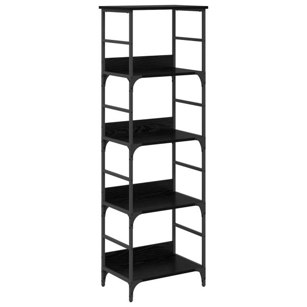 Рафт за книги Черния дъб 50 x 33 x 153 см Инженерно дърво