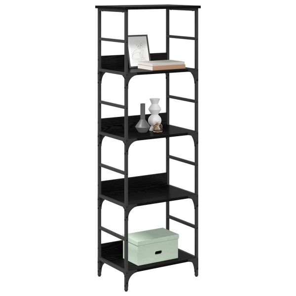 Рафт за книги Черния дъб 50 x 33 x 153 см Инженерно дърво