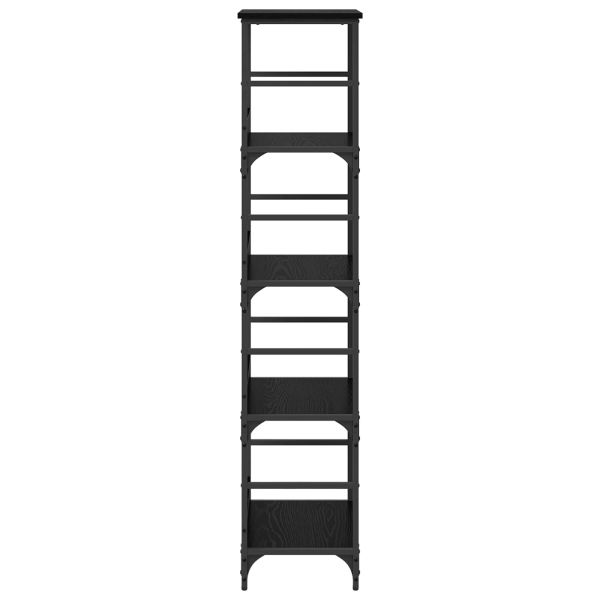 Рафт за книги Черния дъб 50 x 33 x 153 см Инженерно дърво