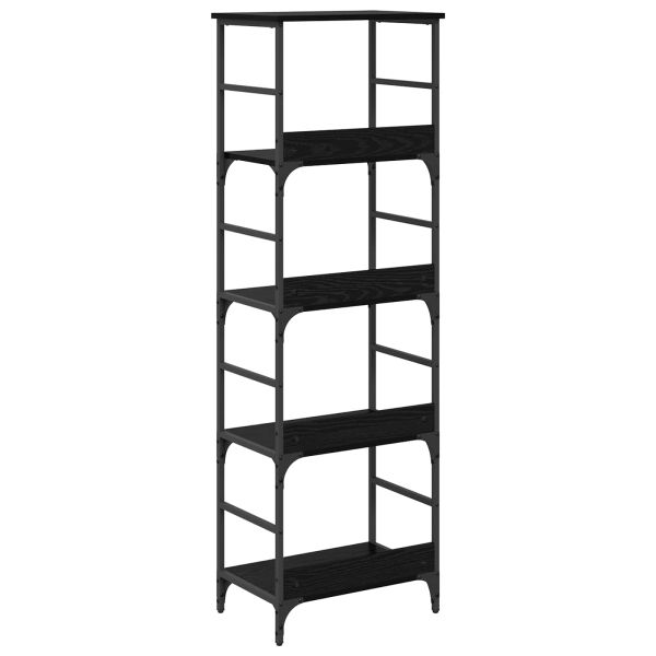 Рафт за книги Черния дъб 50 x 33 x 153 см Инженерно дърво