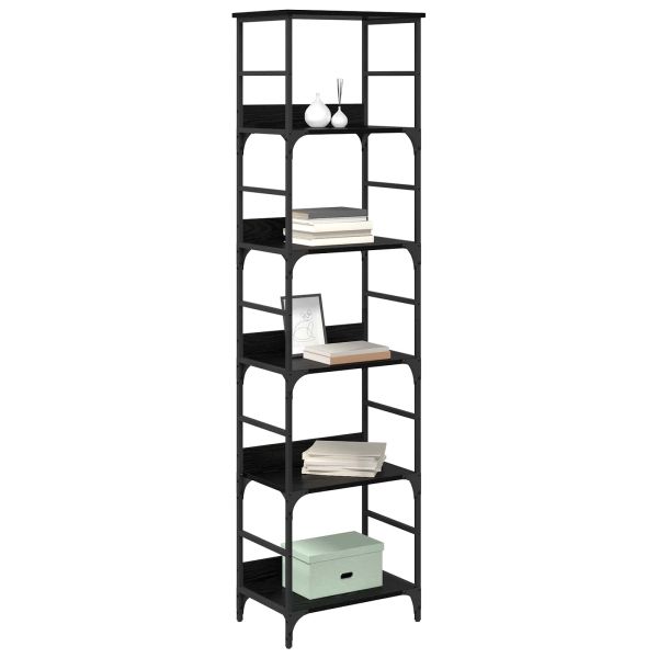 Рафт за книги Черния дъб 50 x 33 x 188,5 см Инженерно дърво