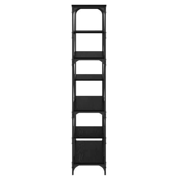 Рафт за книги Черния дъб 91 x 36 x 176 см Инженерно дърво