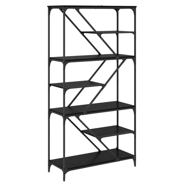 Рафт за книги Черния дъб 91 x 36 x 176 см Инженерно дърво